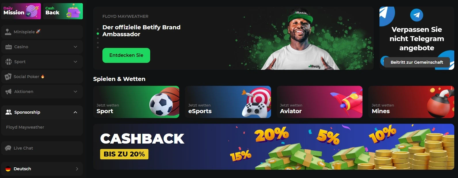 betify casino no deposit bonus